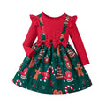 Girls' Long Sleeves Printed Bow Design Party Design childrensterritory