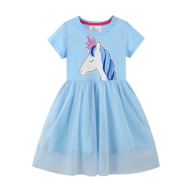 Short Sleeves Girls Cute princess Dresses childrensterritory