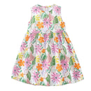Little Girls Casual Sleeveless Floral Dress For Summer childrensterritory