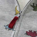 Dinosaurs Print Little Boys Zip-Up Cotton Hoodies childrensterritory