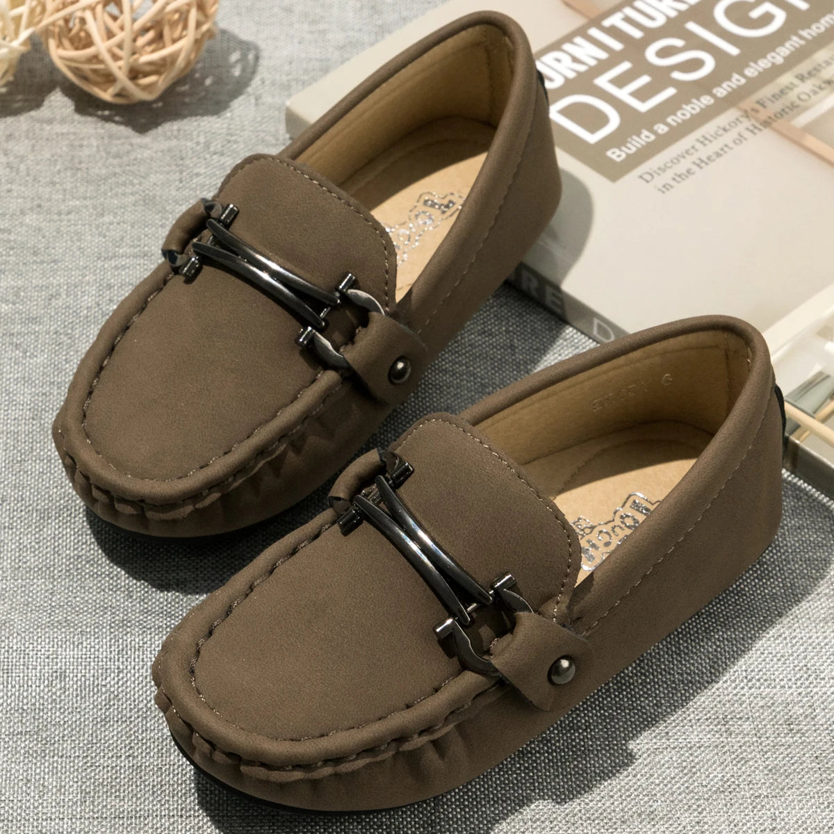 Kids Casual Breathable Leather Shoes for Spring Summer