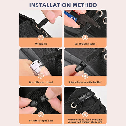 Kids 8mm Elastic Laces Press Lock Shoelaces for Shoes childrensterritory