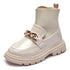 Flying Woven Soft Sole Princess Leather Boots for Kids Girls childrensterritory
