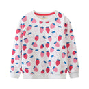 Kids Girls Cartoon Embroidery Long Sleeve Sweatshirts childrensterritory