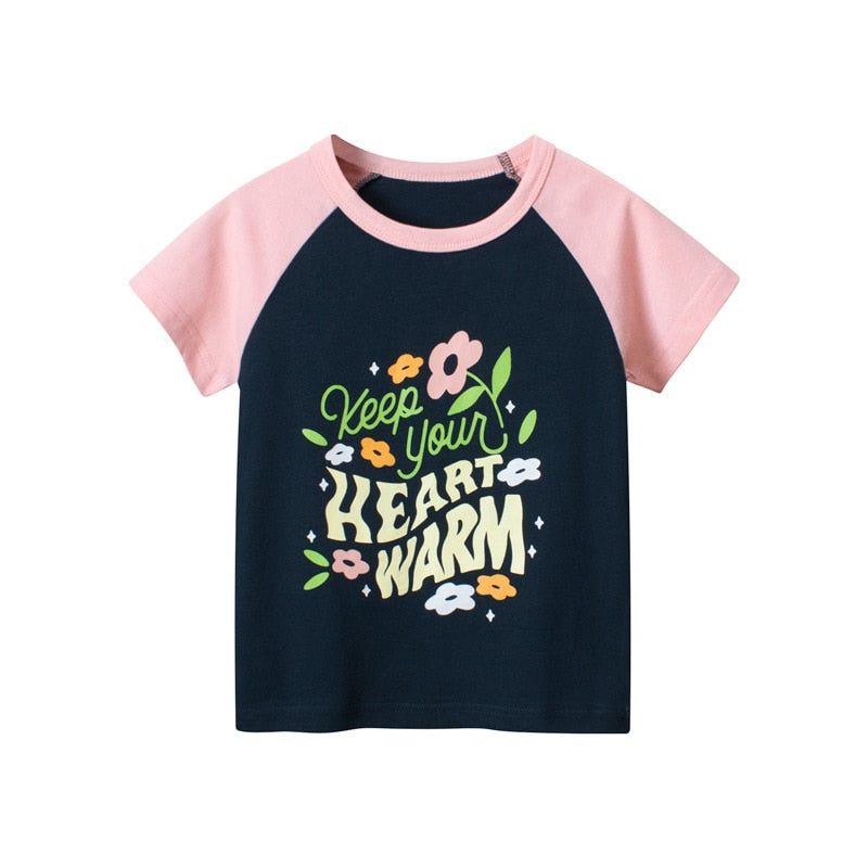 Graffiti Print Kids Boys Girls Summer Cotton T-Shirt Top childrensterritory