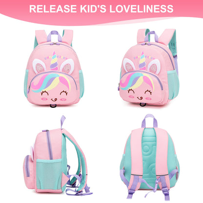 3D Cartoon Deisgn Kids School Backpacks with Traction Line childrensterritory
