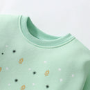 Kids Girls Warm Fleece Long Sleeves Mesh Dresses childrensterritory
