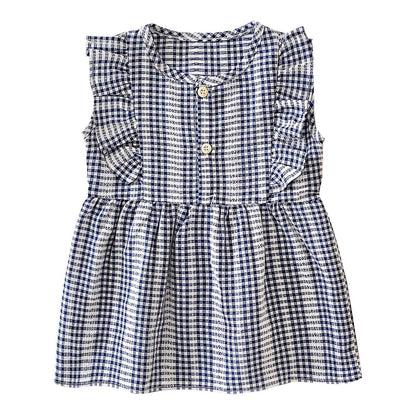 Korean Style Baby Girls Sleeveless Princess Dresses childrensterritory