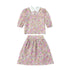 Collar Design Summer Matching Clothing Set childrensterritory