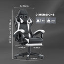 Adaptable Gaming Chair with Headrest and Footrest childrensterritory
