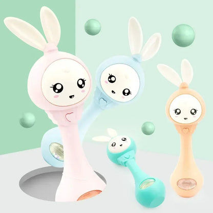Baby Musical Rattle Hammer Toy with LED Lights