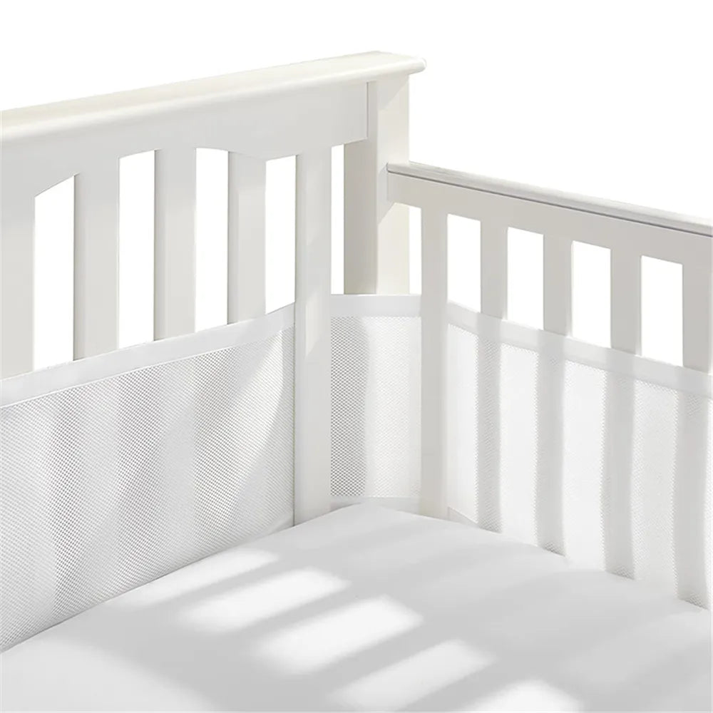 2pcs Breathable Baby Bed Bumper Cot Protector