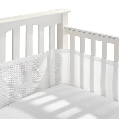 2pcs Breathable Baby Bed Bumper Cot Protector