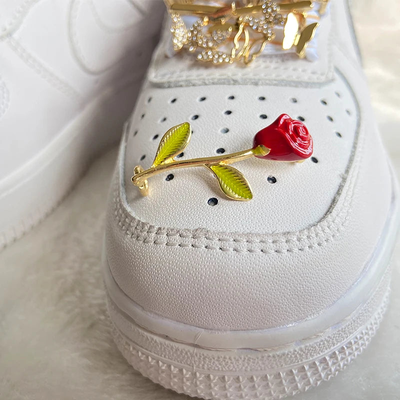 Pearl Shiny Rhinestone Sneaker Shoelace Clips for Girls childrensterritory
