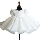 Kids Girls' White Round Neck Princess Dress for Birthday/Wedding childrensterritory