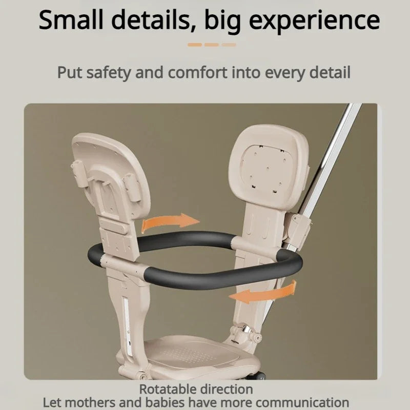 Lightweight Four-wheel Baby Stroller with Canopy childrensterritory
