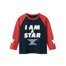 Rugby Letter Print Kids Boys Bottoming Cotton T-shirts childrensterritory
