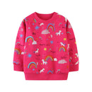 Animals Embroidery Kids Long Sleeve Sweatshirts childrensterritory