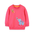 Various Cartoon Design Little Girls' Long Sleeve Sweatshirts childrensterritory