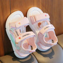 Cartoon Design Soft Shining Summer Sandals For Girls childrensterritory
