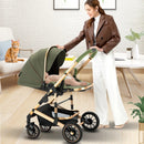 Eggshell Sleeping Basket Lightweight High View Two-way Baby Stroller childrensterritory