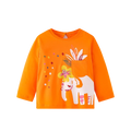 Full-Sleeve Animal Print Cotton T-Shirts For Girls childrensterritory
