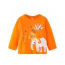 Full-Sleeve Animal Print Cotton T-Shirts For Girls childrensterritory