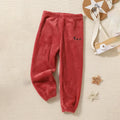 Kids Soft and Comfortable Fabric Solid Color Winter Pants childrensterritory