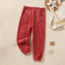 Kids Soft and Comfortable Fabric Solid Color Winter Pants childrensterritory