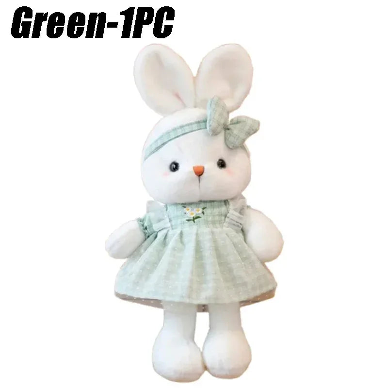 30CM Candy Color Rabbit Plush Toy for Birthday Christmas Gift
