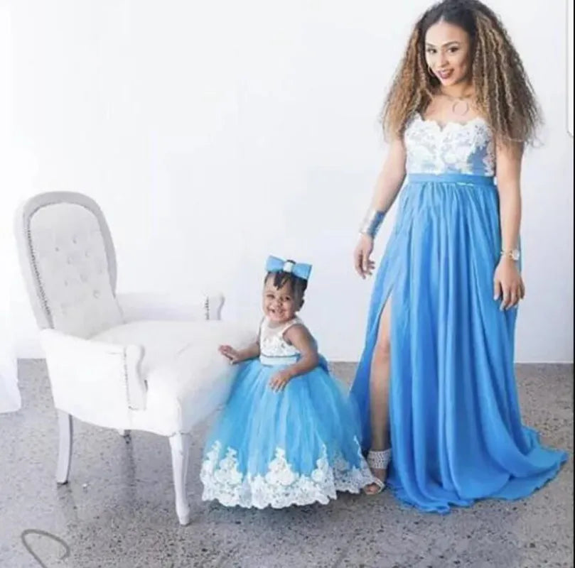 White Lace Design with Crystals Belt Birthday Party Gown for Girls childrensterritory