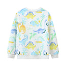 Kids Boys Cartoon Dinosaurs Print Cotton Sweatshirts childrensterritory