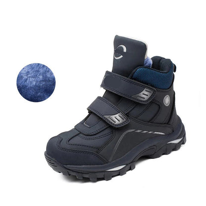 Anti-slip Kids Boys Ankle Boots with Motorcycle Hook and Loop childrensterritory