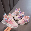 Heart-shaped Breathable Mesh Kids Girls Pink Sports Shoes