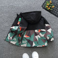 Kids Camouflage Printed Zipper Hooded Thin Jackets childrensterritory