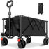 A Robust, Foldable Utility Garden Cart with Large All-terrain Wheels childrensterritory