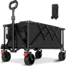 A Robust, Foldable Utility Garden Cart with Large All-terrain Wheels childrensterritory