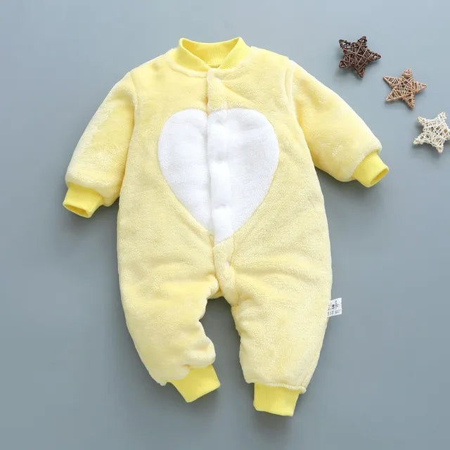 Baby Kids Cartoon Design Winter Bodysuits