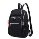 Girl's Shoulder Backpack with Small USB Charge and Monkey Chain childrensterritory