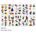 Cute Funny 10Pcs Luminous Halloween Tattoo Stickers childrensterritory