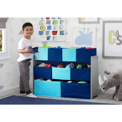 Kids Multi-Bin Toy Organizer with Storage Bins