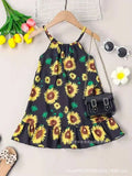 Little Girls' Colourful Printed Cotton Vestidos for Summer