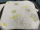 5pcs Sequin Bling Crown Design Baby Girl Welcome Home Outfits childrensterritory