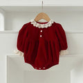 Baby Kids Long Sleeves Lace Design Christmas Party Costumes childrensterritory