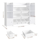 4-Tier Kids Toy Storage Organizer W/8 Removable Bins