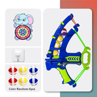 Kids Animal Design Sticky Ball Bow Target Dartboard Toy Set