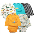 Cartoon Print Soft Cotton Bodysuits For Newborn Babies childrensterritory