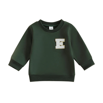 Kids Round Neck Long Sleeves Stylish Winter Sweatshirt