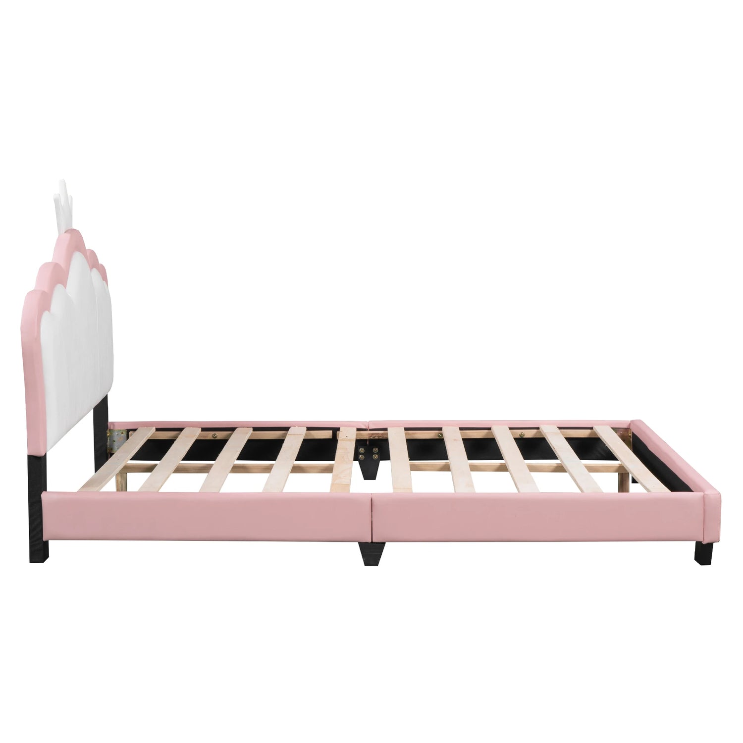 Low Floor Princess Bed Frame with Soft Headboard
