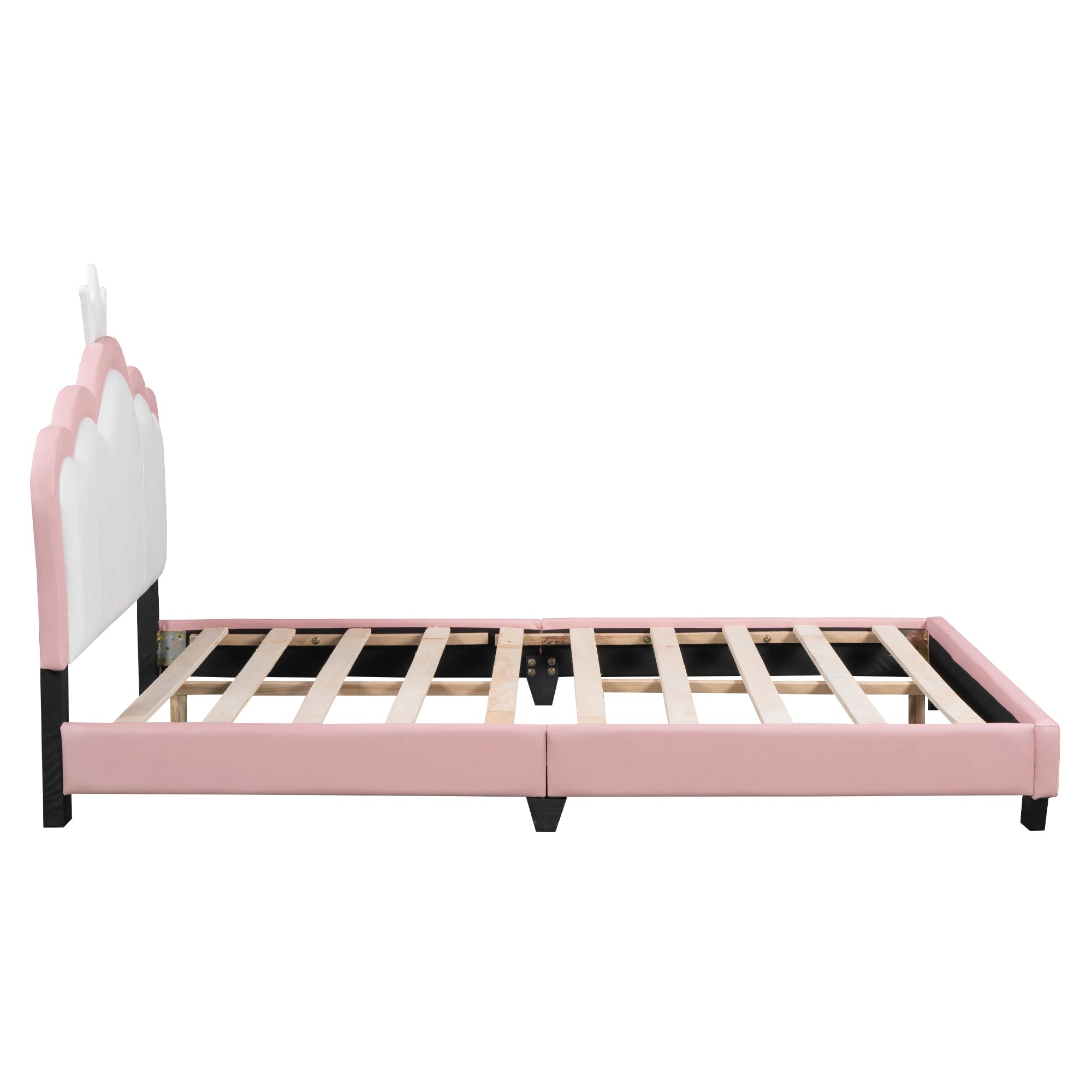 Low Floor Princess Bed Frame with Soft Headboard